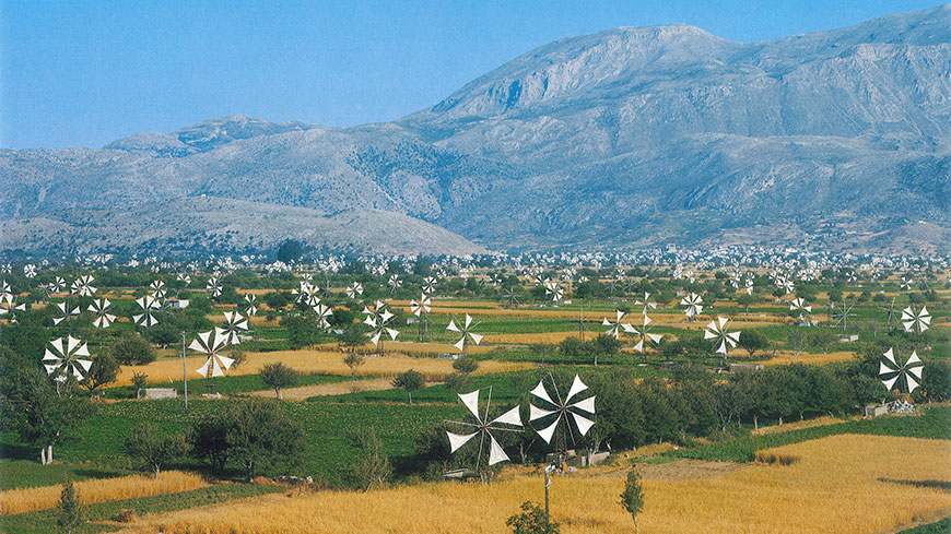 Restauration des moulins à vent du plateau de Lassithi avec des voiles perforées